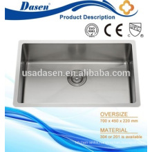 DS7045 deep drawn lowes bathroom sinks vanities top marble pedestal stainless steel sink